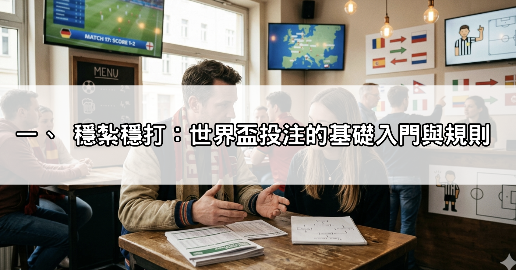 一、 穩紮穩打：世界盃投注的基礎入門與規則