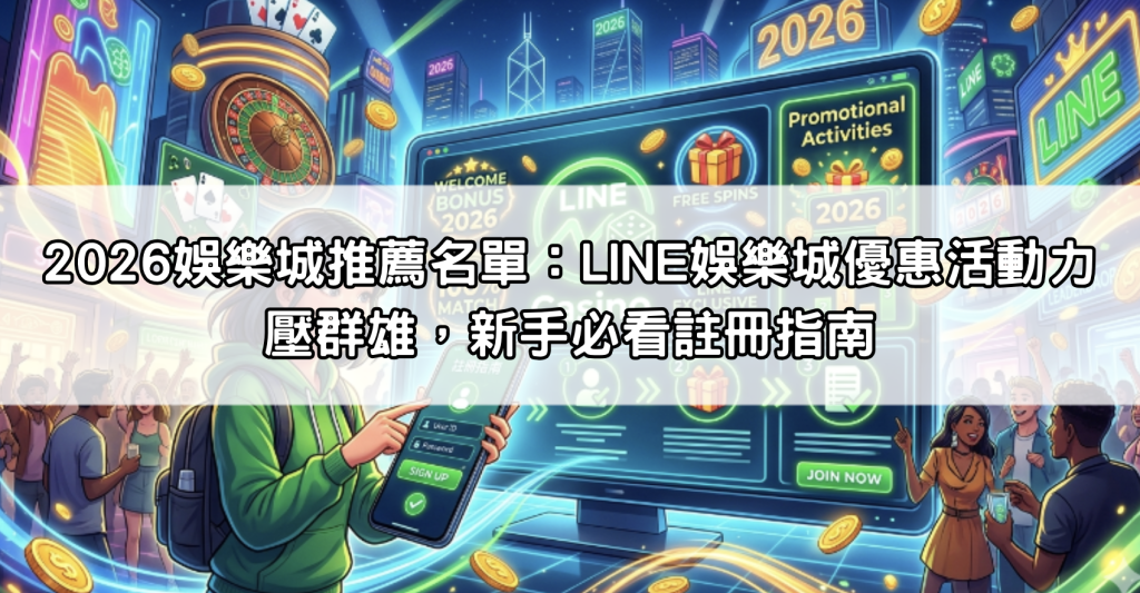 2026娛樂城推薦名單：LINE娛樂城優惠活動力壓群雄，新手必看註冊指南
