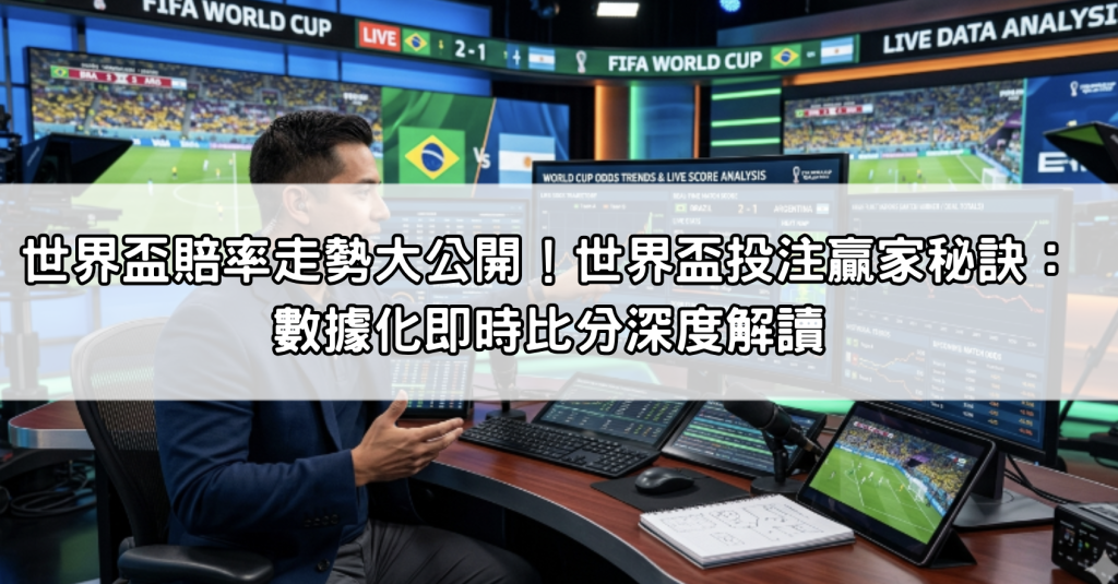 世界盃賠率走勢大公開！世界盃投注贏家秘訣：數據化即時比分深度解讀